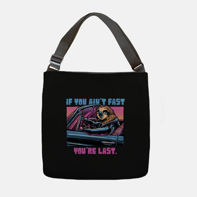 Fast Or Last-None-Adjustable Tote-Bag-glitchygorilla