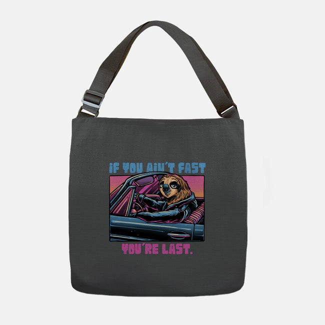 Fast Or Last-None-Adjustable Tote-Bag-glitchygorilla