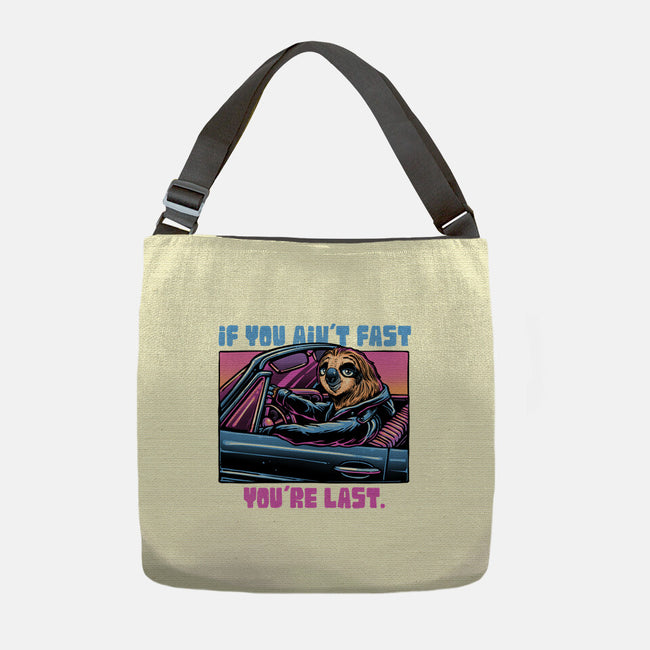 Fast Or Last-None-Adjustable Tote-Bag-glitchygorilla