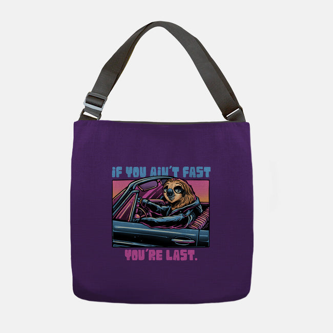 Fast Or Last-None-Adjustable Tote-Bag-glitchygorilla
