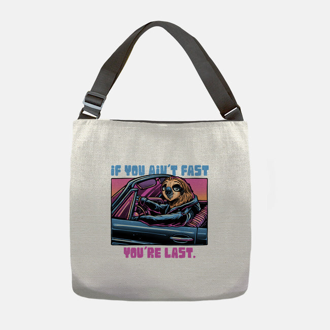 Fast Or Last-None-Adjustable Tote-Bag-glitchygorilla