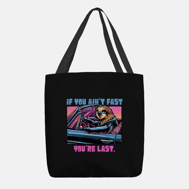 Fast Or Last-None-Basic Tote-Bag-glitchygorilla