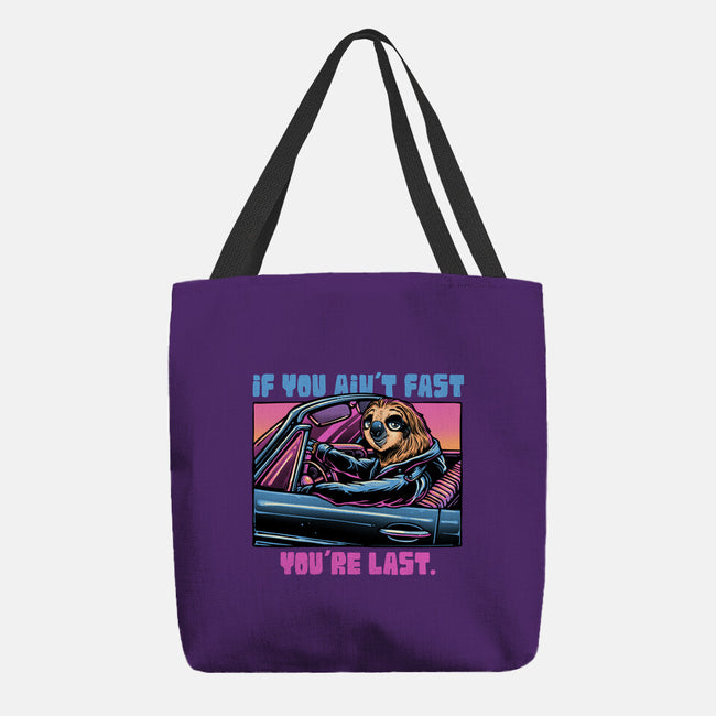Fast Or Last-None-Basic Tote-Bag-glitchygorilla