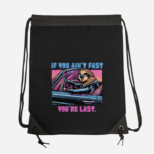 Fast Or Last-None-Drawstring-Bag-glitchygorilla