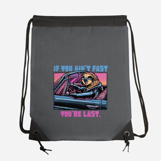 Fast Or Last-None-Drawstring-Bag-glitchygorilla