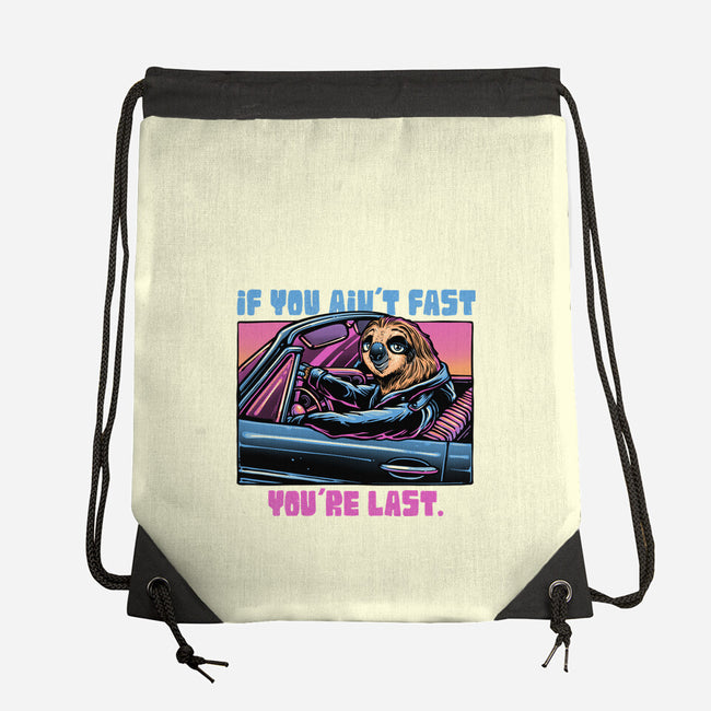 Fast Or Last-None-Drawstring-Bag-glitchygorilla