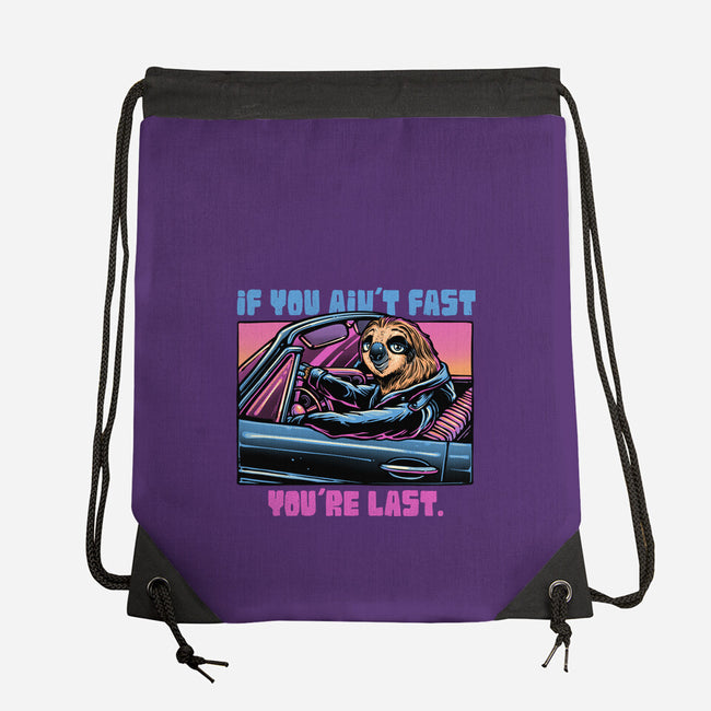 Fast Or Last-None-Drawstring-Bag-glitchygorilla