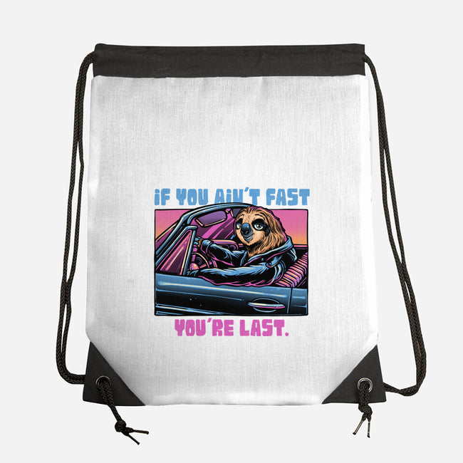 Fast Or Last-None-Drawstring-Bag-glitchygorilla