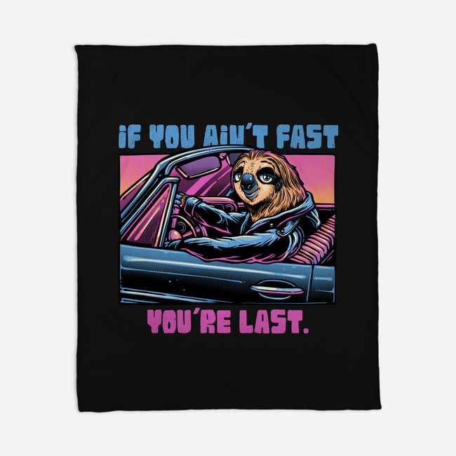 Fast Or Last-None-Fleece-Blanket-glitchygorilla