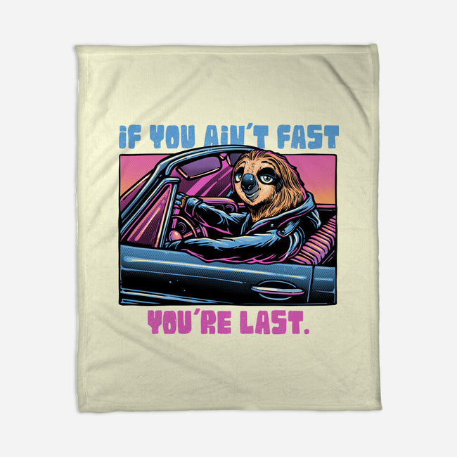 Fast Or Last-None-Fleece-Blanket-glitchygorilla