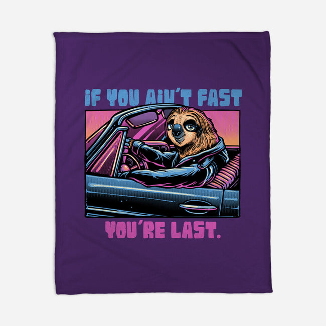 Fast Or Last-None-Fleece-Blanket-glitchygorilla