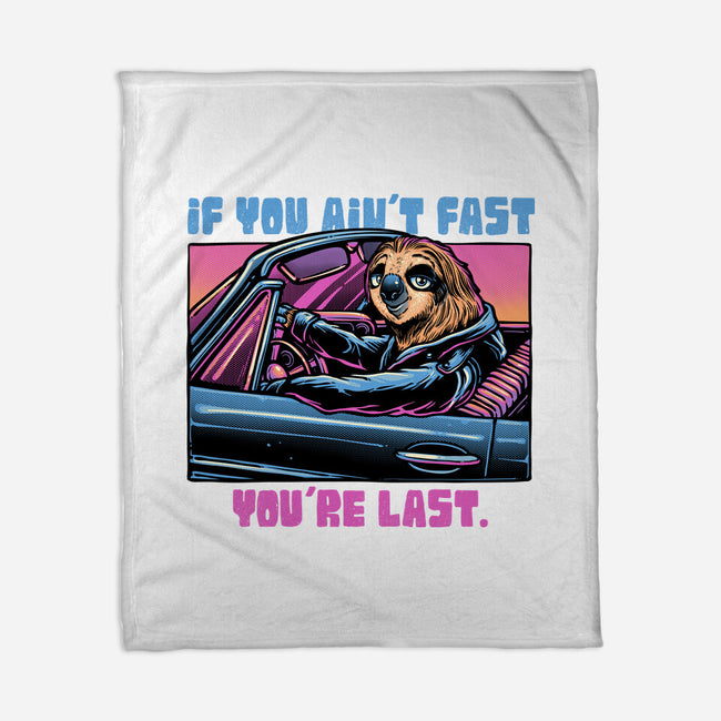 Fast Or Last-None-Fleece-Blanket-glitchygorilla