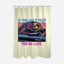 Fast Or Last-None-Polyester-Shower Curtain-glitchygorilla