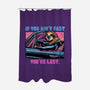 Fast Or Last-None-Polyester-Shower Curtain-glitchygorilla