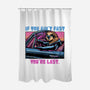 Fast Or Last-None-Polyester-Shower Curtain-glitchygorilla