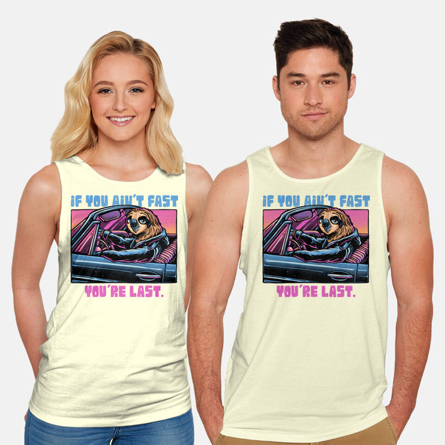 Fast Or Last-Unisex-Basic-Tank-glitchygorilla