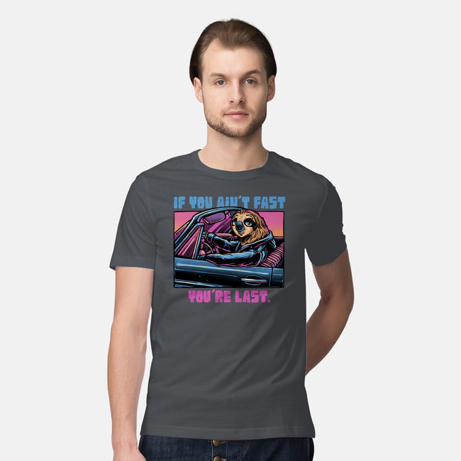 Fast Or Last-Mens-Premium-Tee-glitchygorilla