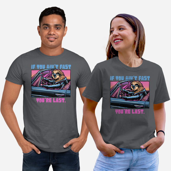 Fast Or Last-Unisex-Basic-Tee-glitchygorilla