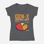 Gen-X Emotional Chart-Womens-V-Neck-Tee-erion_designs