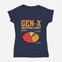 Gen-X Emotional Chart-Womens-V-Neck-Tee-erion_designs