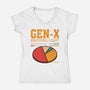 Gen-X Emotional Chart-Womens-V-Neck-Tee-erion_designs