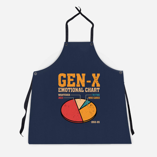 Gen-X Emotional Chart-Unisex-Kitchen-Apron-erion_designs