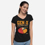 Gen-X Emotional Chart-Womens-V-Neck-Tee-erion_designs