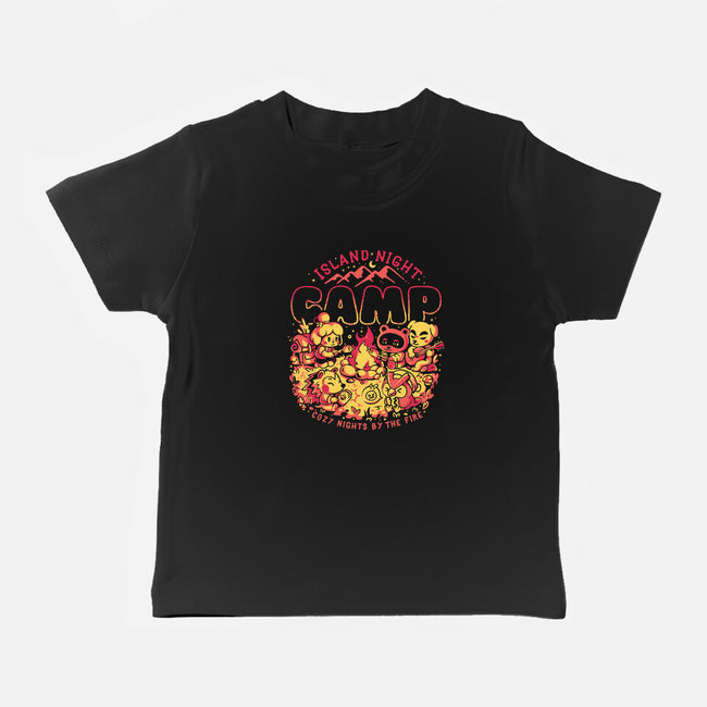 Island Night Camp-Baby-Basic-Tee-Arigatees