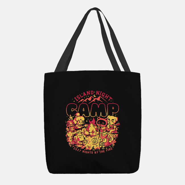 Island Night Camp-None-Basic Tote-Bag-Arigatees