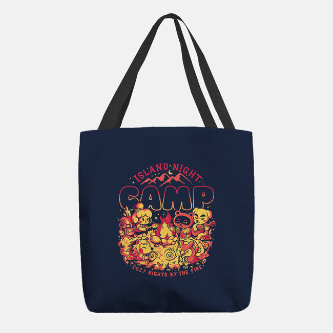Island Night Camp-None-Basic Tote-Bag-Arigatees