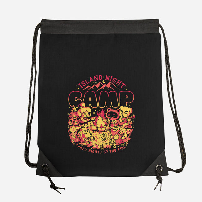 Island Night Camp-None-Drawstring-Bag-Arigatees