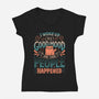 Then People Happened-Womens-V-Neck-Tee-koalastudio