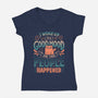 Then People Happened-Womens-V-Neck-Tee-koalastudio