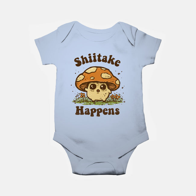 Shiitake Happens-Baby-Basic-Onesie-kg07