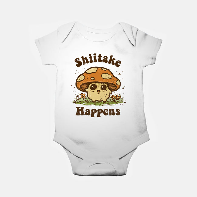 Shiitake Happens-Baby-Basic-Onesie-kg07