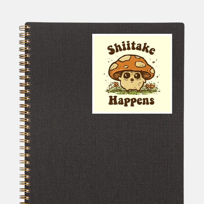 Shiitake Happens-None-Glossy-Sticker-kg07