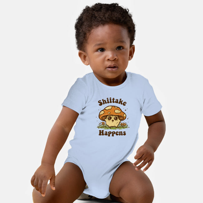 Shiitake Happens-Baby-Basic-Onesie-kg07