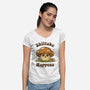 Shiitake Happens-Womens-V-Neck-Tee-kg07