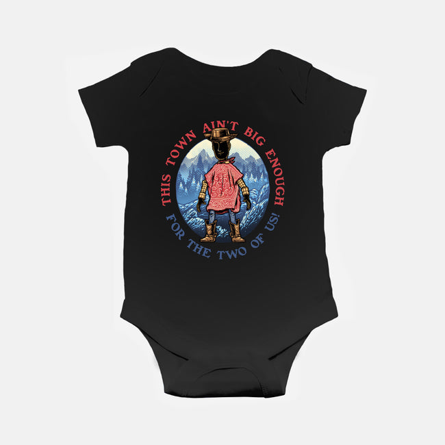 Duel In The Town-Baby-Basic-Onesie-glitchygorilla