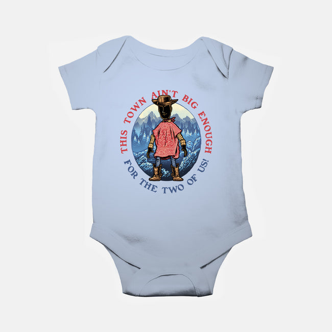 Duel In The Town-Baby-Basic-Onesie-glitchygorilla