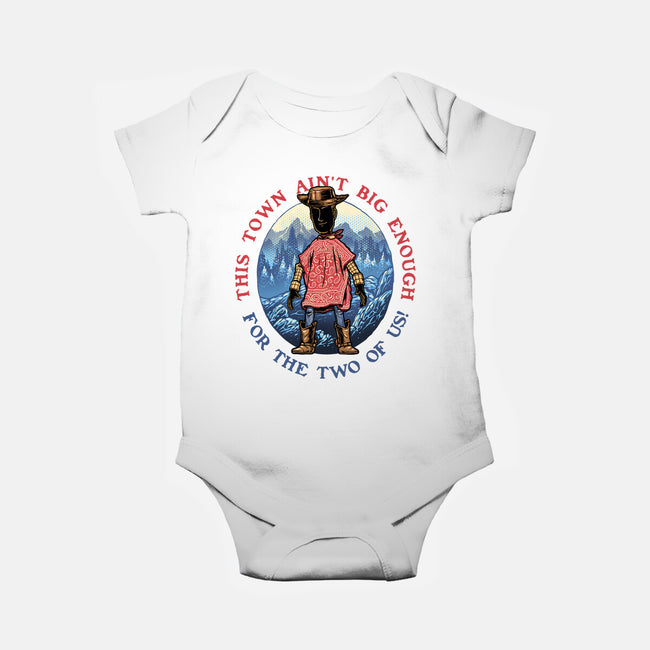 Duel In The Town-Baby-Basic-Onesie-glitchygorilla
