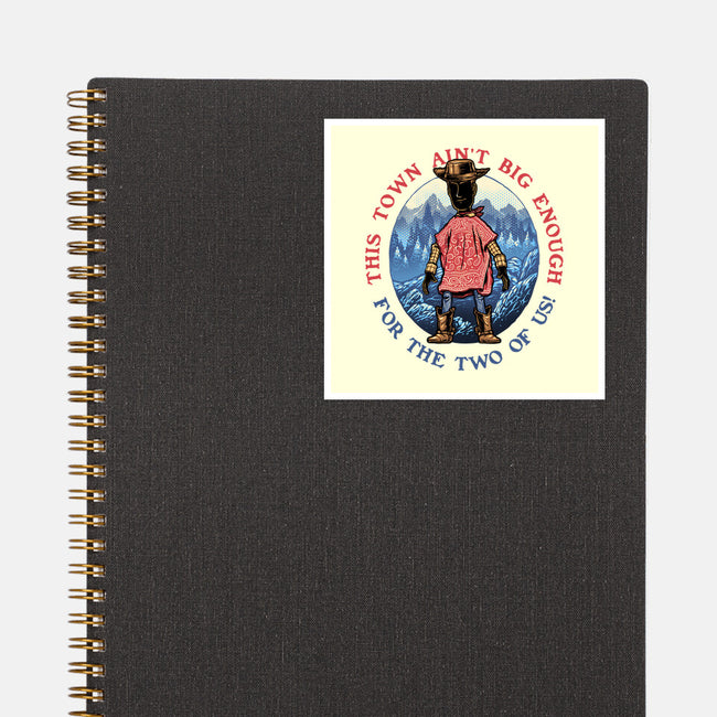 Duel In The Town-None-Glossy-Sticker-glitchygorilla