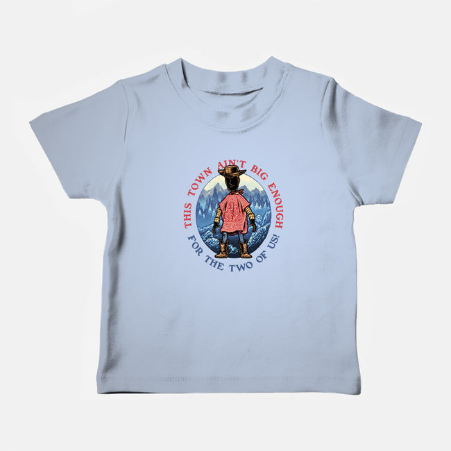 Duel In The Town-Baby-Basic-Tee-glitchygorilla