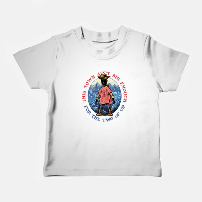 Duel In The Town-Baby-Basic-Tee-glitchygorilla