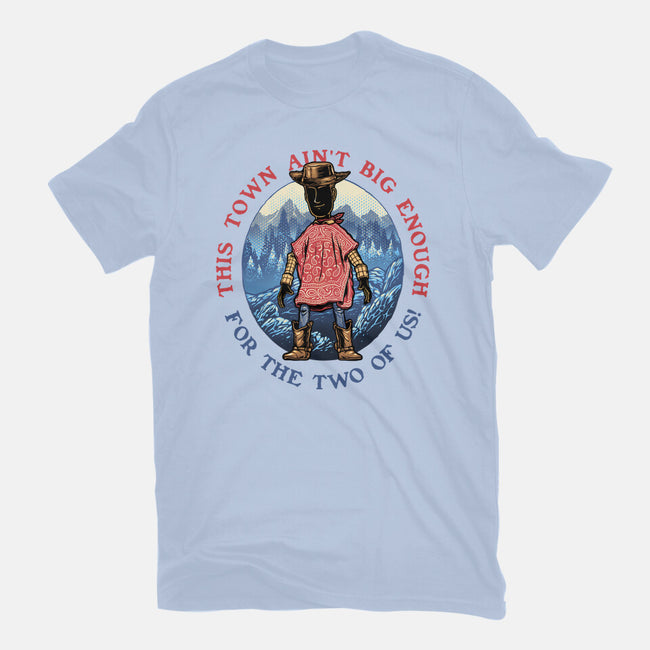 Duel In The Town-Womens-Fitted-Tee-glitchygorilla