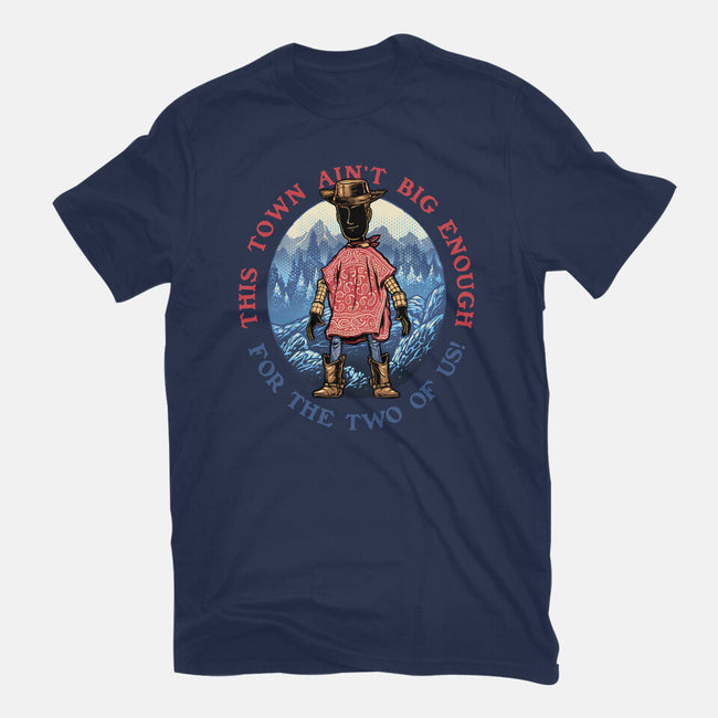 Duel In The Town-Womens-Fitted-Tee-glitchygorilla