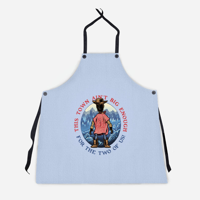 Duel In The Town-Unisex-Kitchen-Apron-glitchygorilla