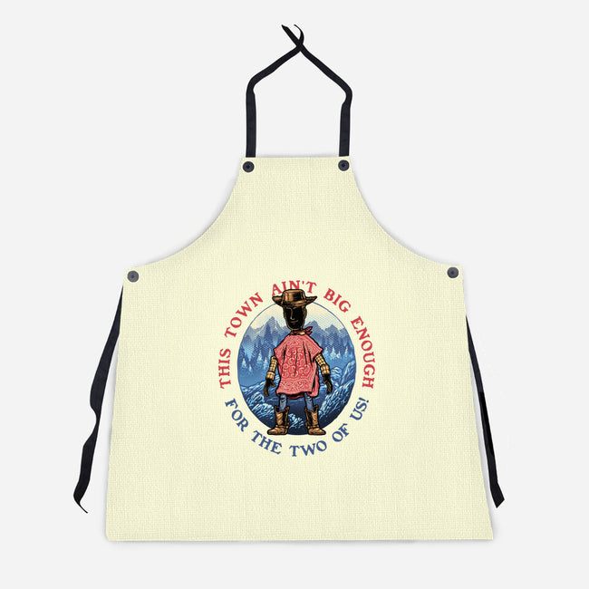 Duel In The Town-Unisex-Kitchen-Apron-glitchygorilla