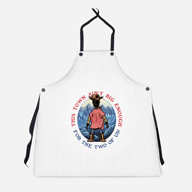 Duel In The Town-Unisex-Kitchen-Apron-glitchygorilla