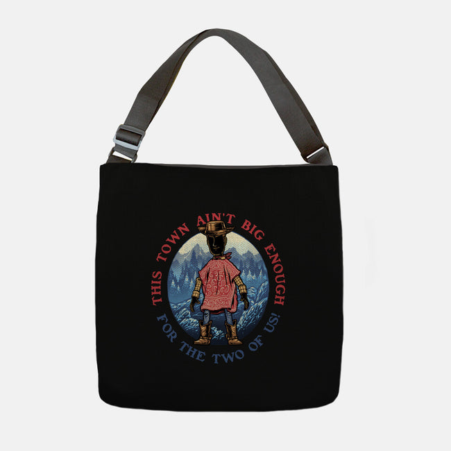 Duel In The Town-None-Adjustable Tote-Bag-glitchygorilla